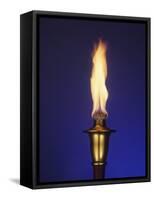 Ceremonial Olympic Style Torch-null-Framed Stretched Canvas