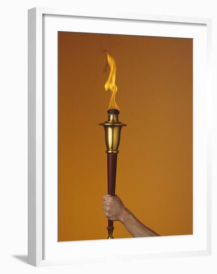 Ceremonial Olympic Style Torch-null-Framed Photographic Print