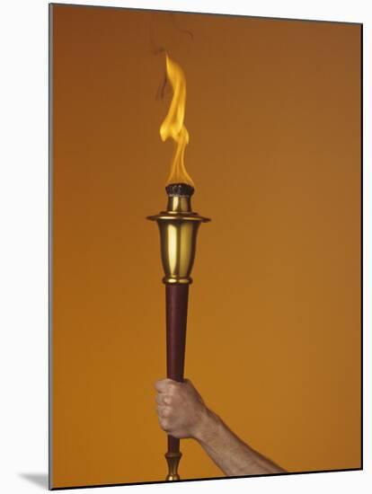 Ceremonial Olympic Style Torch-null-Mounted Photographic Print