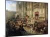 Ceremonial Reception of Field Marshal Alexander Suvorov in Milan in April 1799, 1850S-Adolf Jossifovich Charlemagne-Mounted Giclee Print