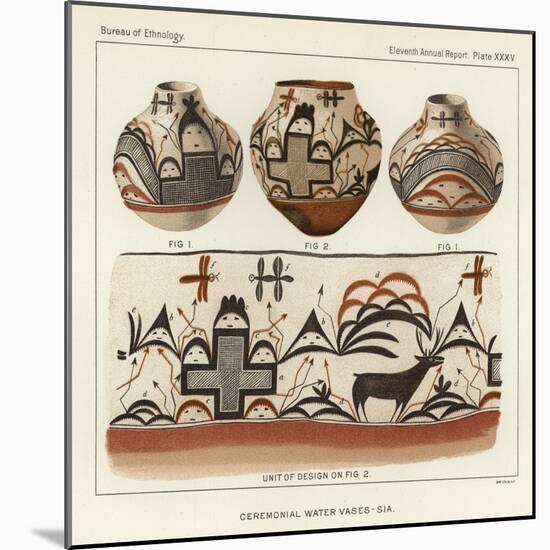 Ceremonial Water Vases - Sia-null-Mounted Giclee Print