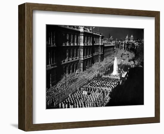 Ceremony at London Cenotaph-null-Framed Photographic Print