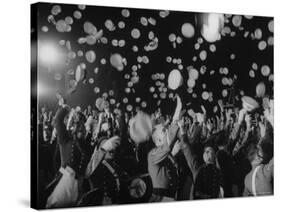 Ceremony at West Point-George Skadding-Stretched Canvas