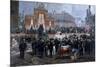 Ceremony for Laying of Foundation Stone of Galleria Victor Emmanuel II in Milan, March 7, 1865-Domenico Induno-Mounted Giclee Print