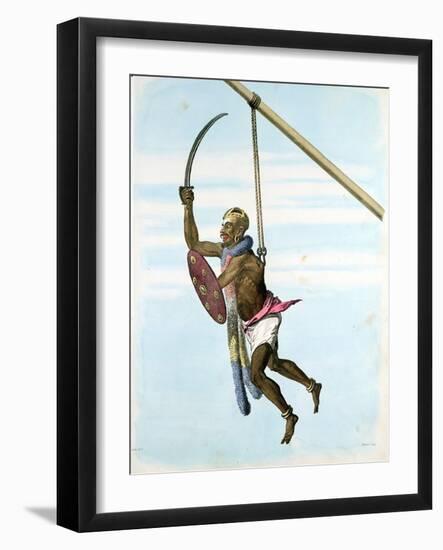 Ceremony Honouring Mariatale, Goddess of Smallpox, Negapattam, India, 1806-null-Framed Giclee Print