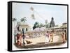 Ceremony Honouring Mariatale, Goddess of Smallpox, Negapattam, India, 1806-null-Framed Stretched Canvas