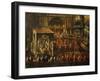 Ceremony in Basilica of Saint Mark in Venice, Painting by Anonymous Artist, Italy, 18th Century-null-Framed Giclee Print