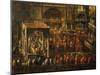 Ceremony in Basilica of Saint Mark in Venice, Painting by Anonymous Artist, Italy, 18th Century-null-Mounted Giclee Print