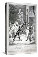 Ceremony in Vauxhall Gardens, Lambeth, London, 1833-Isaac Robert Cruikshank-Stretched Canvas