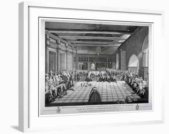 Ceremony in Westminster Hall, London, 1811-James Stow-Framed Giclee Print