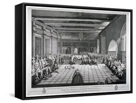 Ceremony in Westminster Hall, London, 1811-James Stow-Framed Stretched Canvas