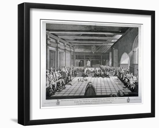 Ceremony in Westminster Hall, London, 1811-James Stow-Framed Giclee Print