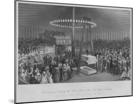 'Ceremony of Laying the First Stone of the New Royal Exchange', c1842-Henry Melville-Mounted Giclee Print