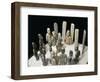 Ceremony of Offerings, Figures and Stele in Jade from La Venta, Mexico-null-Framed Giclee Print