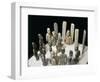 Ceremony of Offerings, Figures and Stele in Jade from La Venta, Mexico-null-Framed Giclee Print