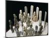 Ceremony of Offerings, Figures and Stele in Jade from La Venta, Mexico-null-Mounted Giclee Print