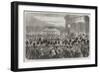 Ceremony of Placing the Guards' Crimean Colours in the Chapel of the Wellington Barracks-null-Framed Giclee Print