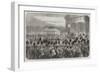 Ceremony of Placing the Guards' Crimean Colours in the Chapel of the Wellington Barracks-null-Framed Giclee Print