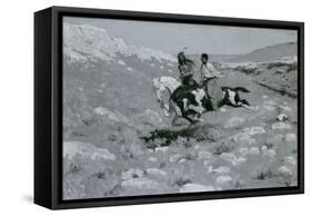 Ceremony of the Fastest Horse, C.1900-Frederic Remington-Framed Stretched Canvas