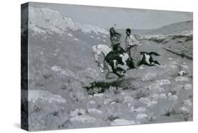 Ceremony of the Fastest Horse, C.1900-Frederic Remington-Stretched Canvas