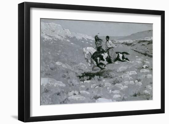 Ceremony of the Fastest Horse, C.1900-Frederic Remington-Framed Giclee Print