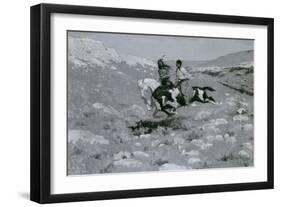 Ceremony of the Fastest Horse, C.1900-Frederic Remington-Framed Giclee Print