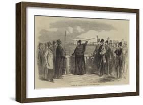 Ceremony of Throwing the Dart by the Mayor of Cork-null-Framed Giclee Print