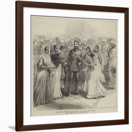 Ceremony Performed by Native Girls at the Prince's Landing, Bombay-null-Framed Giclee Print