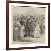 Ceremony Performed by Native Girls at the Prince's Landing, Bombay-null-Framed Giclee Print