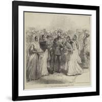 Ceremony Performed by Native Girls at the Prince's Landing, Bombay-null-Framed Giclee Print