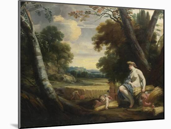 Ceres and Harvesting Cupids, C. 1635-Simon Vouet-Mounted Giclee Print