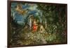 Ceres and the four elements. Figures painted by H. van Baalen. 1604-Jan Brueghel the Elder-Framed Giclee Print