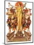 "Ceres and the Harvest,"November 23, 1929-Joseph Christian Leyendecker-Mounted Giclee Print