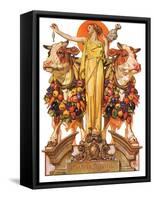 "Ceres and the Harvest,"November 23, 1929-Joseph Christian Leyendecker-Framed Stretched Canvas