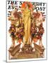 "Ceres and the Harvest," Saturday Evening Post Cover, November 23, 1929-Joseph Christian Leyendecker-Mounted Giclee Print