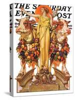 "Ceres and the Harvest," Saturday Evening Post Cover, November 23, 1929-Joseph Christian Leyendecker-Stretched Canvas