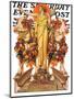 "Ceres and the Harvest," Saturday Evening Post Cover, November 23, 1929-Joseph Christian Leyendecker-Mounted Giclee Print