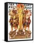 "Ceres and the Harvest," Saturday Evening Post Cover, November 23, 1929-Joseph Christian Leyendecker-Framed Stretched Canvas