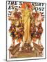 "Ceres and the Harvest," Saturday Evening Post Cover, November 23, 1929-Joseph Christian Leyendecker-Mounted Premium Giclee Print