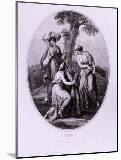Ceres, C1782-Francesco Bartolozzi-Mounted Giclee Print