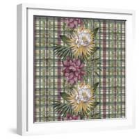 Cereus Plaid Sagep Plum-Bill Jackson-Framed Giclee Print