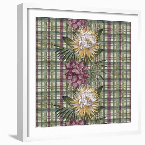 Cereus Plaid Sagep Plum-Bill Jackson-Framed Giclee Print