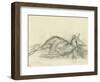 Cerf couché-Gustave Moreau-Framed Giclee Print