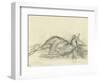 Cerf couché-Gustave Moreau-Framed Giclee Print