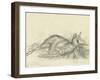 Cerf couché-Gustave Moreau-Framed Giclee Print