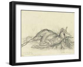 Cerf couché-Gustave Moreau-Framed Giclee Print