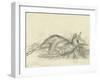 Cerf couché-Gustave Moreau-Framed Giclee Print