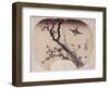 Cerisier en fleurs et fauvette-Katsushika Hokusai-Framed Giclee Print