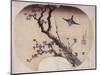 Cerisier en fleurs et fauvette-Katsushika Hokusai-Mounted Giclee Print
