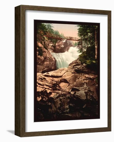 Cerisy Waterfall-null-Framed Art Print